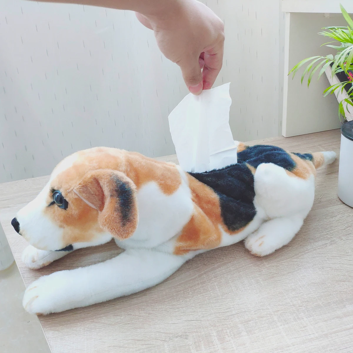

Plush Simulation Dog Personality Cartoon Dalmatians Tiger Tissue Box Practical Tissue Box Cover Tissue DIY Creative Gift