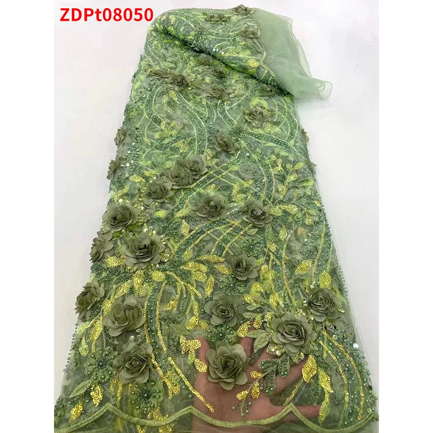 

African Classic ​Lace Cloth ​French Net Mesh Sequins Textiles Womon Sewing Clothes ZLMZ23056