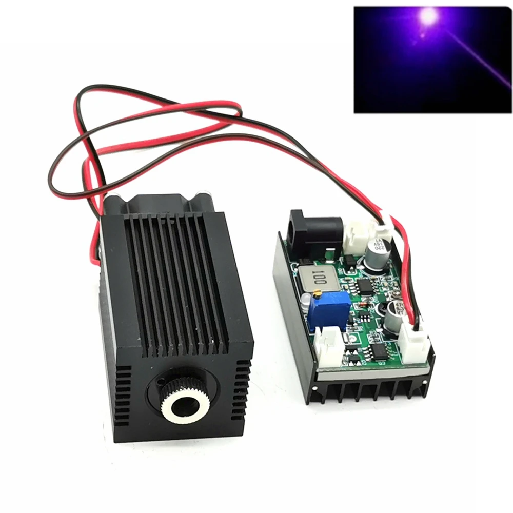 Лазерный диодный модуль Elubor 405нм 50 мВт фиолетово-синий