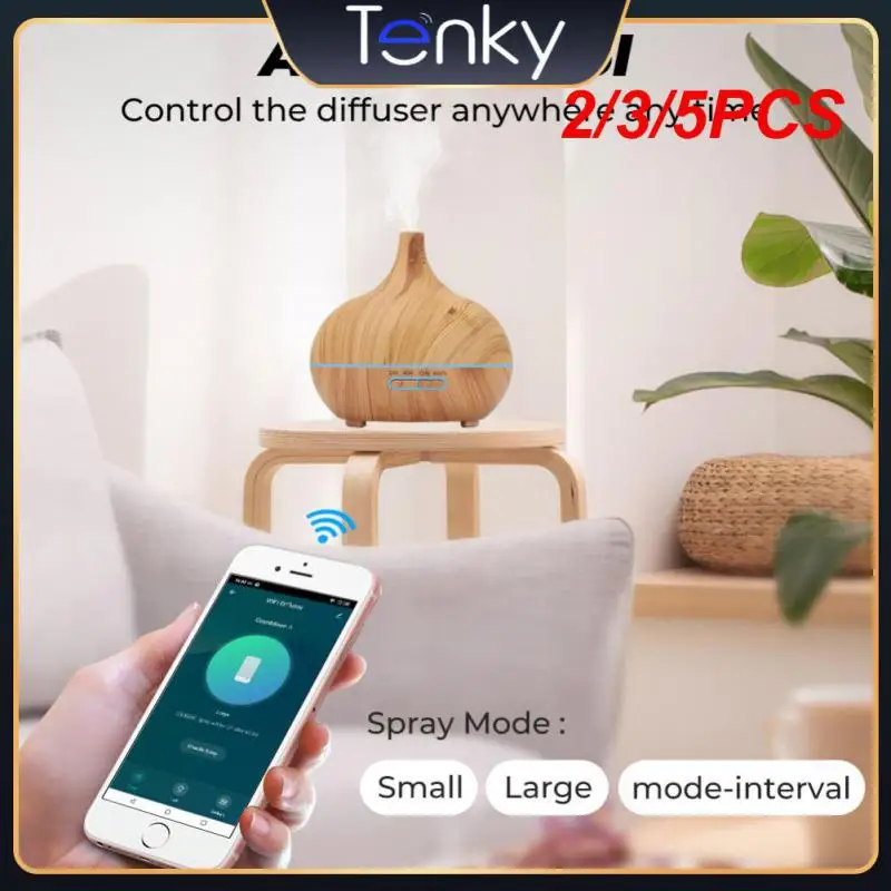 

2/3/5PCS Tuya Timing Air Humidifier Colorful Lights Automatic Diffuser Essential Built In Led Lights