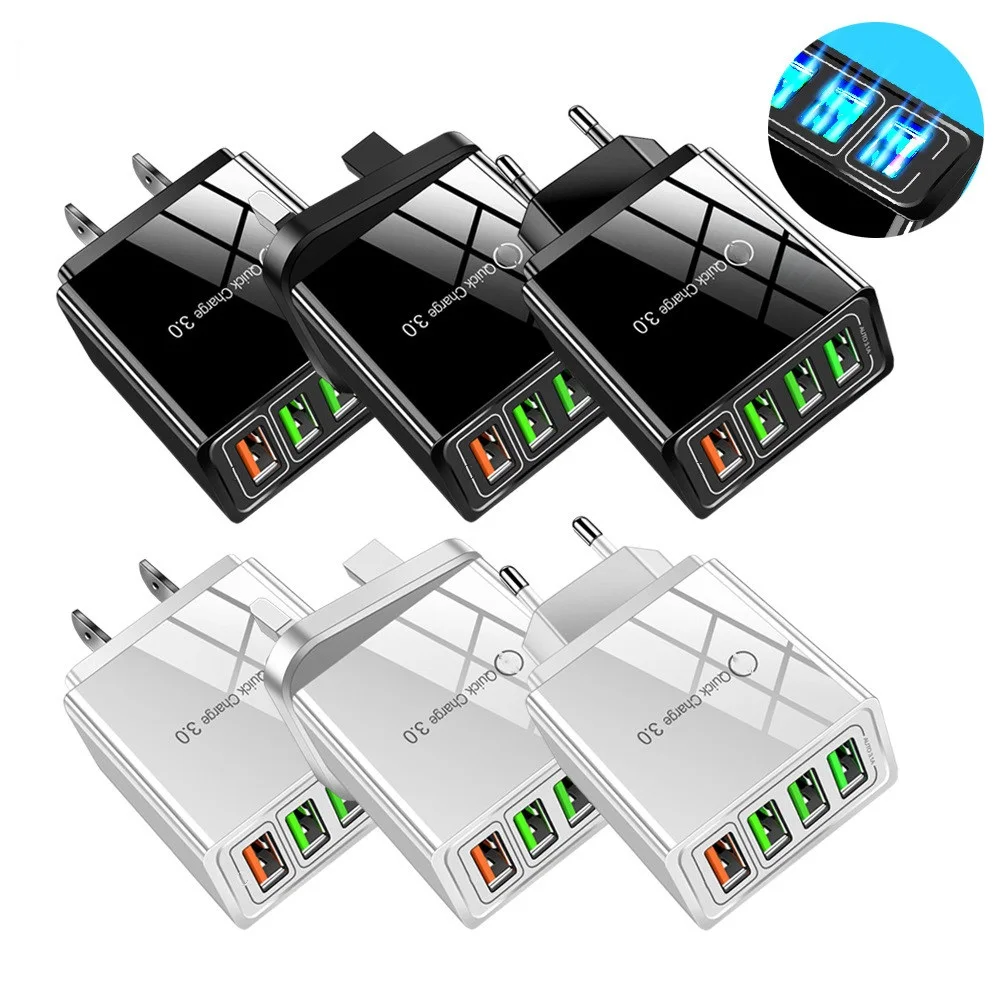 

Универсальный адаптер питания с 4 Usb-портами, 48 Вт, 5,1 А