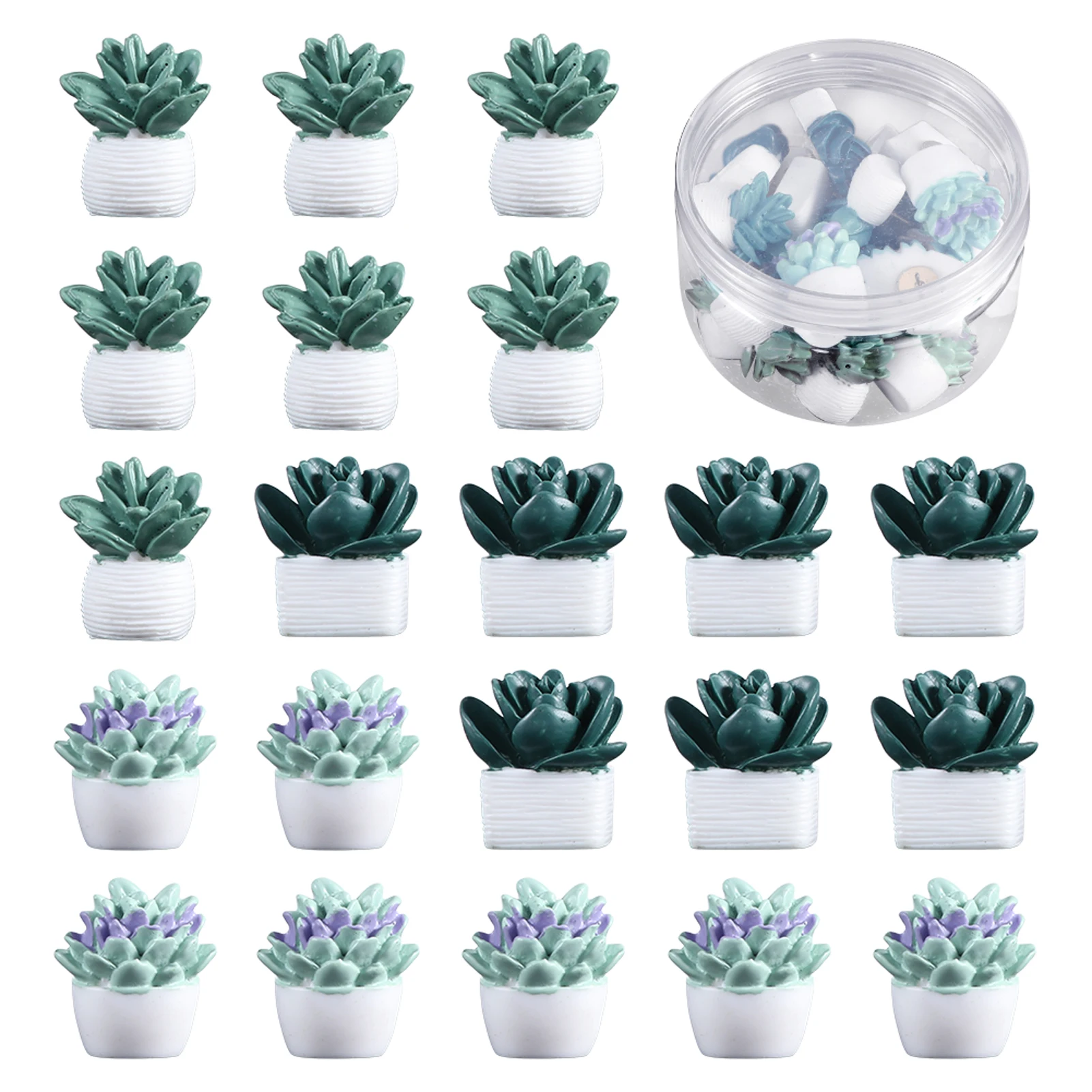 

21pcs Office Classroom Student Map Photo Succulent Shape Thumb Tack For Cork Board Notes Wall Push Pin Set Reusable Bulletin