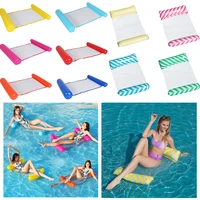 outdoor foldable water hammock swimming pool inflatable air mattress summer beach lounger back floating chair sleeping bed