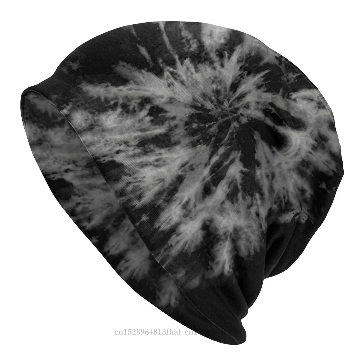 

Art Skullies Beanies Caps Black And White Inverted Marble Tie Dye Hat Winter Warm Bonnet Hats Men Women's Street Ski Cap