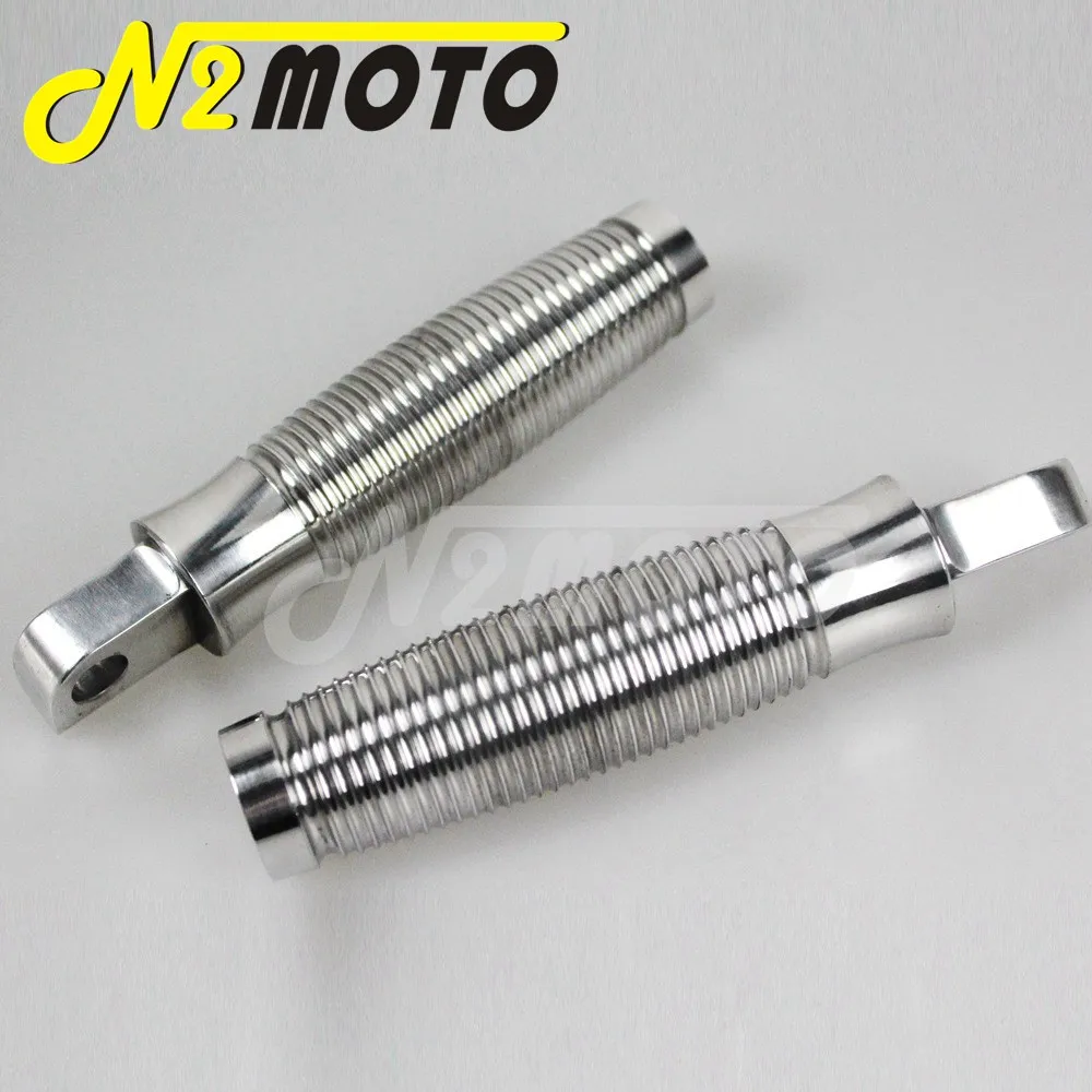 Мотоциклетные ретро подставки для ног цвет черный/серебристый универсальные Harley