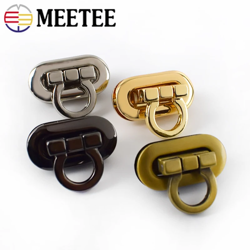 5pcs Meetee Metal Turn Twist Lock Buckles Women Bag Handbag Closure Decoration Clasps DIY Leather Craft Hardware Accessories | Дом и сад