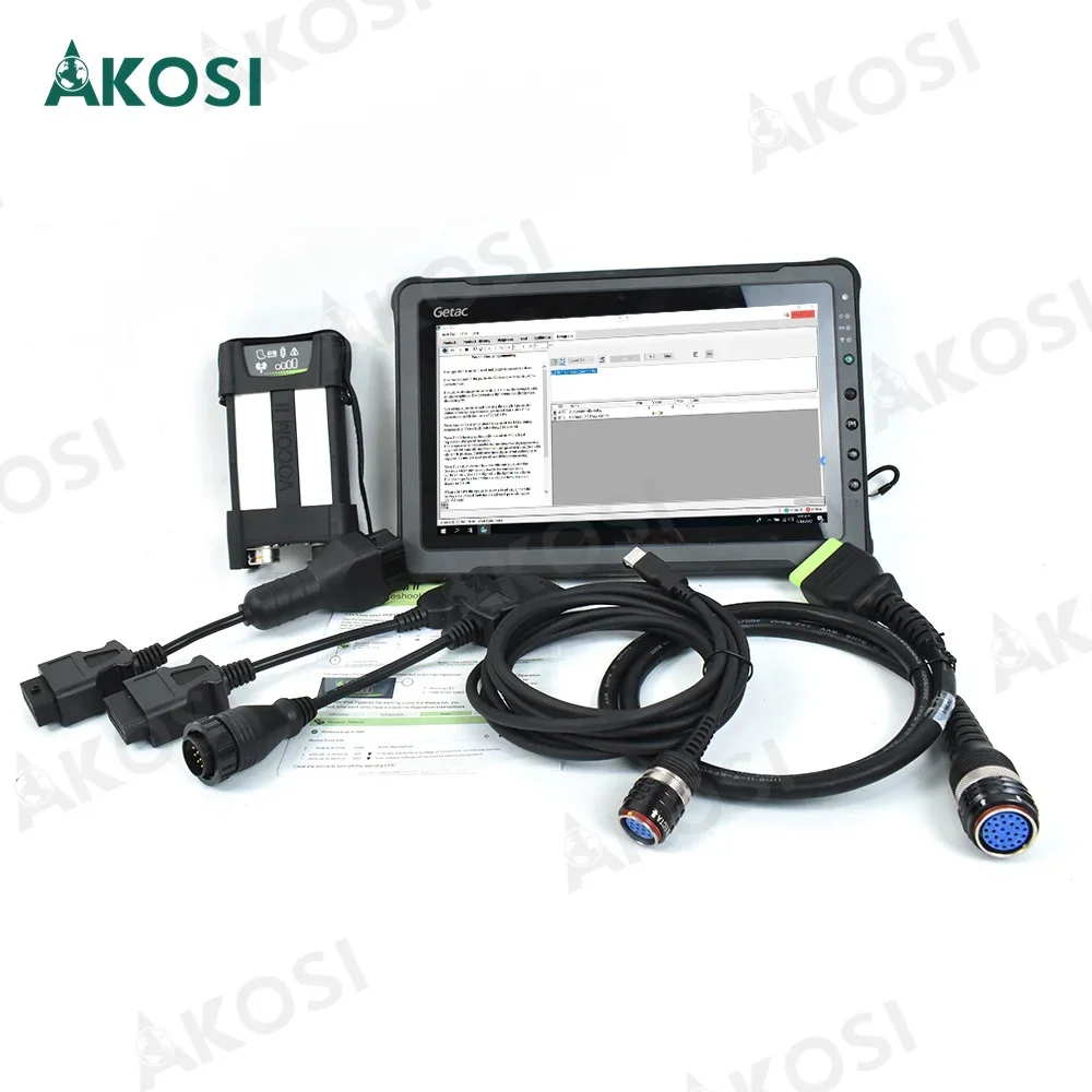 Для Vocom II 88890400 V2.8 PTT DEV2 PK Vocom2 Mini для тяжелых грузовых погрузчиков Renault и планшета Getac