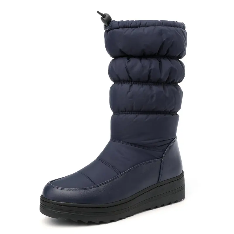 

Модные женские ботильоны, зимние теплые женские пуховые ботинки на платформе, повседневная короткая обувь, женская обувь на плоской подошве, размеры 34-43