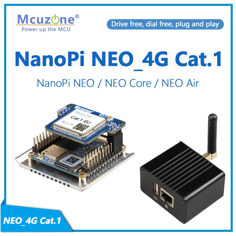 Модуль NanoPi NEO-4G Cat.1 LTE, NEO / NEO Core / NEO Air, без привода | Без номера | plug and play,Debian