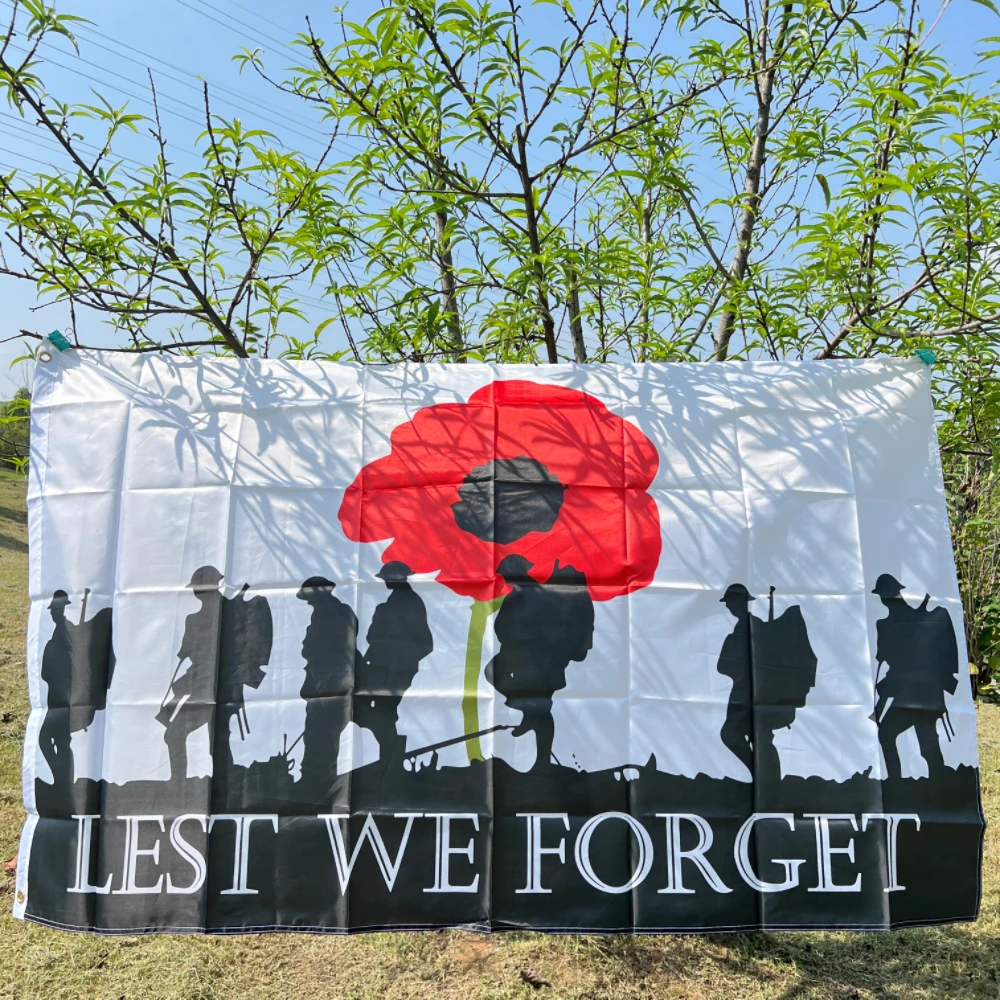 Флаг ко Дню памяти 90*150 см 100% полиэстер баннеры и флаги с цветами военный двойной