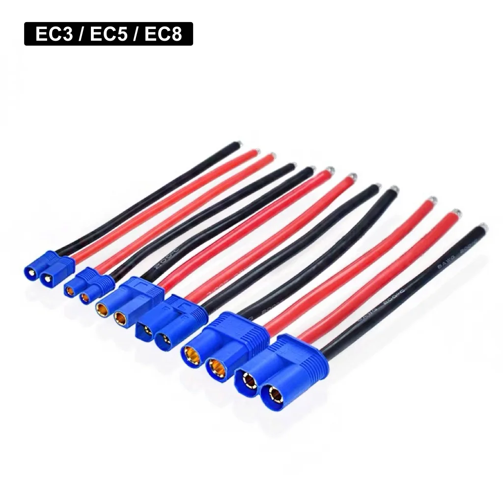 EC3/EC5/EC8 Мужской Женский Разъем Силиконовый Косичка Кабель 15 СМ Для