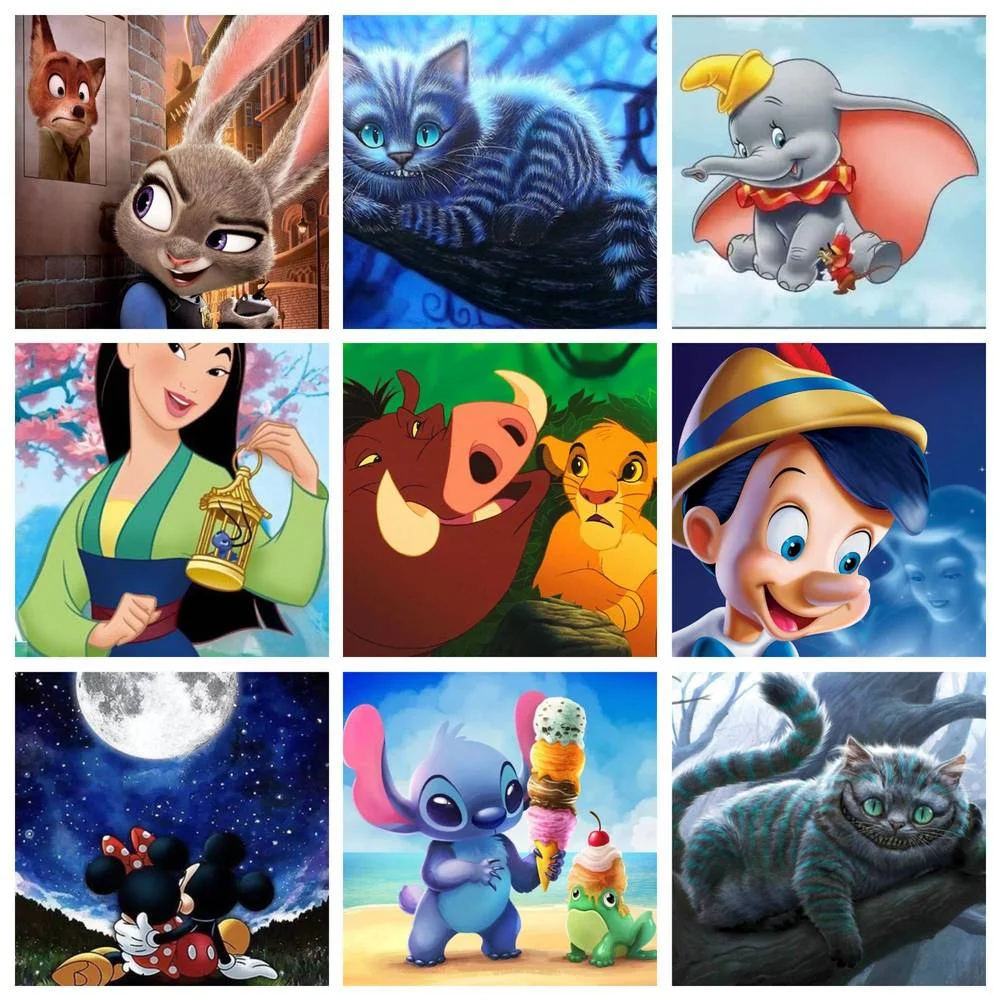 

Алмазная живопись «сделай сам» Disney, мультяшное животное, Винни-Пух, вышивка крестиком, Ручная инкрустация, подарок для детской комнаты, укра...