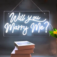 led neon lights will you marry me neon sign for wedding party visual art party club bar room wall decoration 56x31cm 22x12in