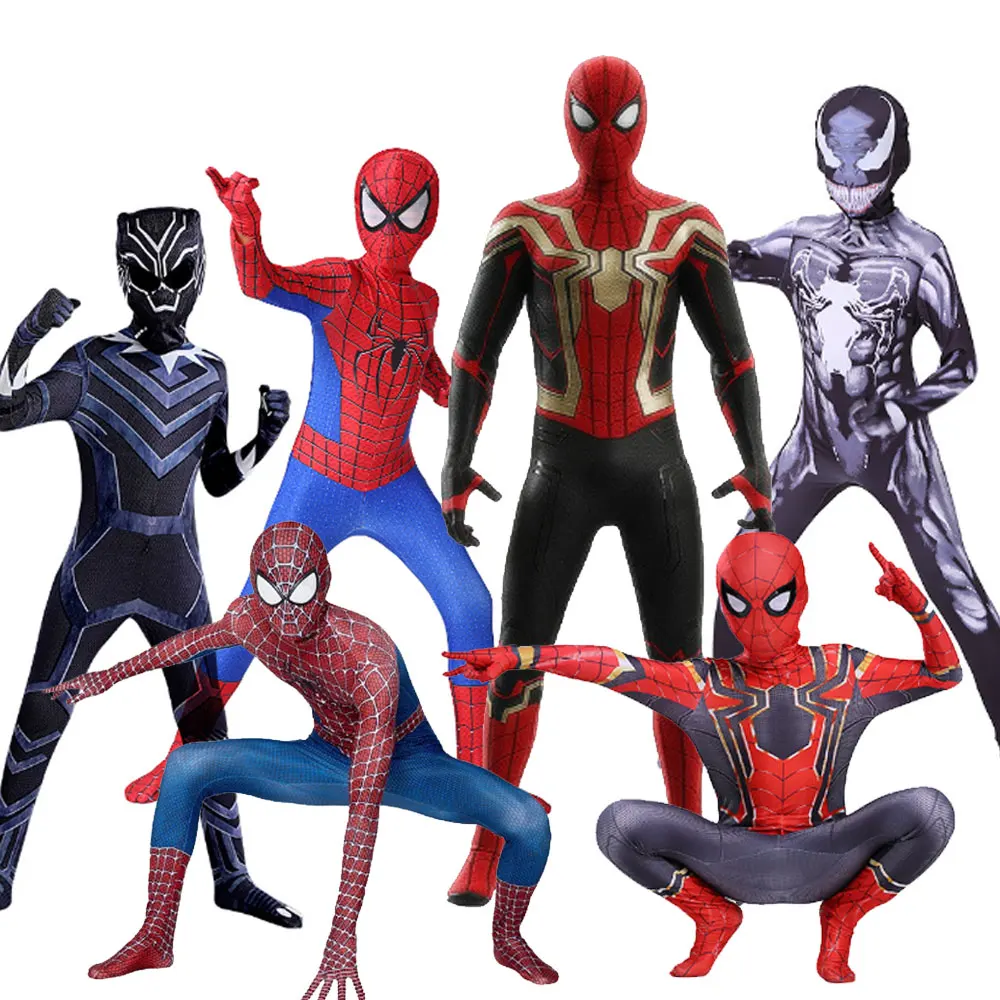 

Kids Superhero Spiderman Costume Set 3D Style Cosplay Bodysuit for Boys Halloween Carnival clothes