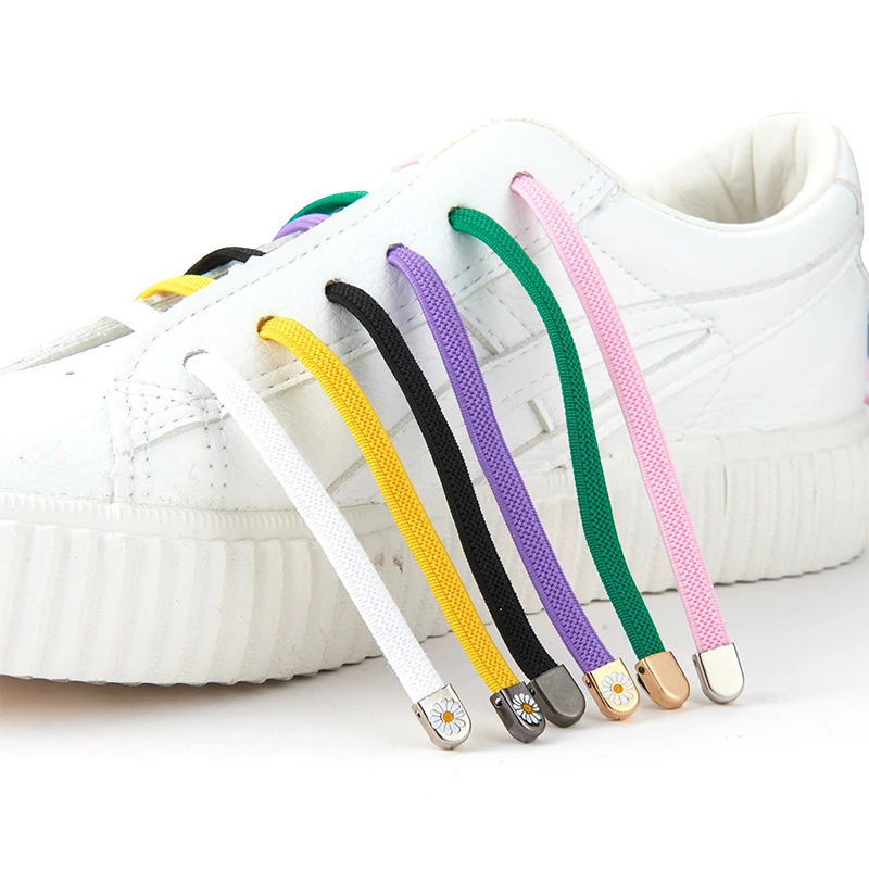

Outdoor 1Set No Tie Elastic Shoelace with Shoe Buckle Leisure Sneakers Quick Safety Flat Shoe Lace Kid Adult Unisex Lazy lace