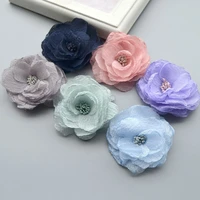 korean version of the fabric yarn flower handmade flower sewing material diy jewelry accessories sewing craft supplies