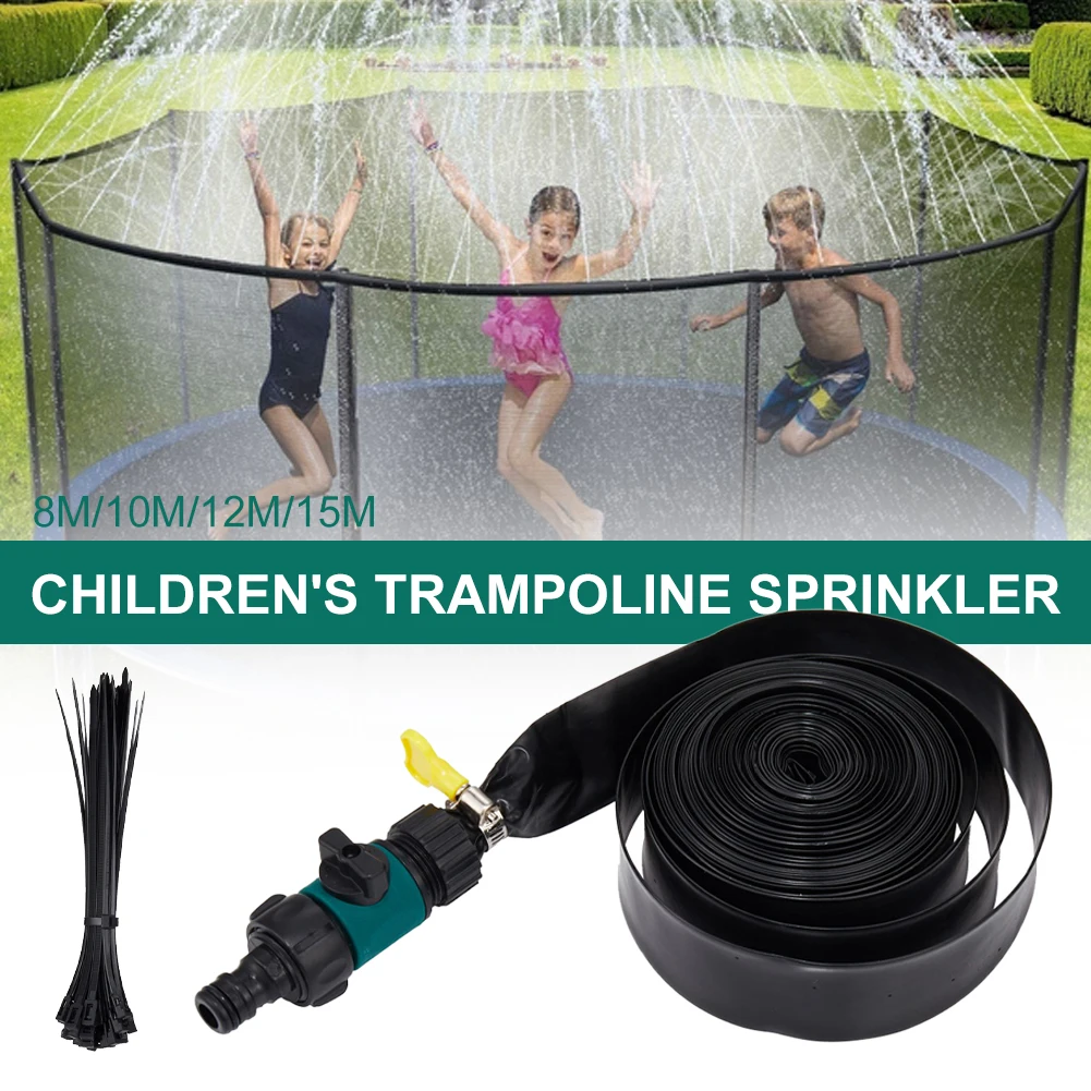 

Trampoline Sprinkler Kit, Summer Outdoor Children's Game Sprayer Cooling System, Used For Garden Children's Water Entertainment