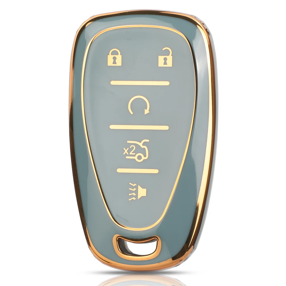

Jingyuqin 5 кнопок чехол для автомобильного ключа из ТПУ для Chevrolet Chevy Malibu Camaro Cruze Traverse Spark Equinox Sonic Volt Protect Shell