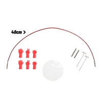 koknit 4 styles circular plastic wires new straight aluminum knitting needles accessories t needle connecting tools sewing 2022