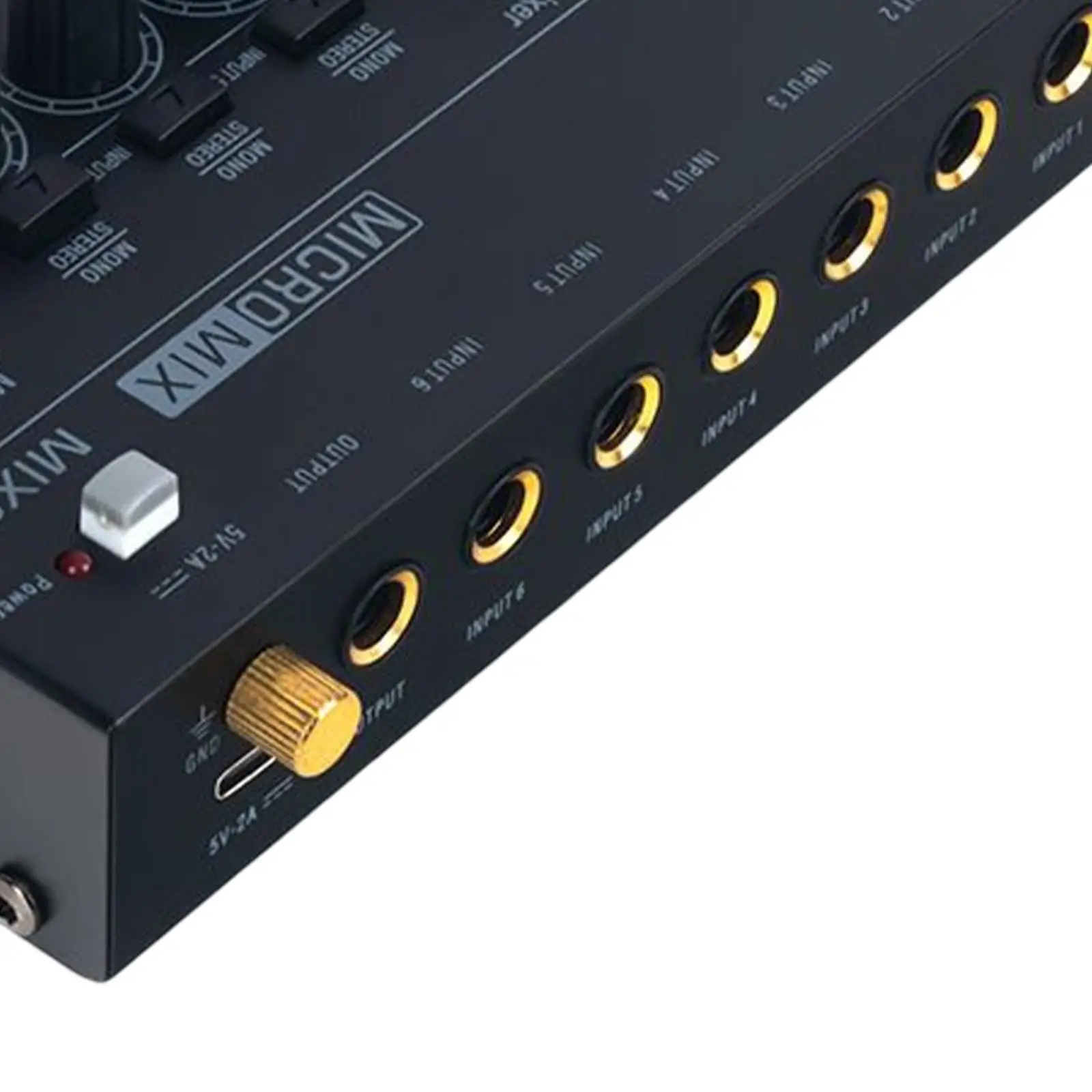 

Low Noise Audio Mixer Stereo Mono Adjustment Compact for PC Bars Meeting