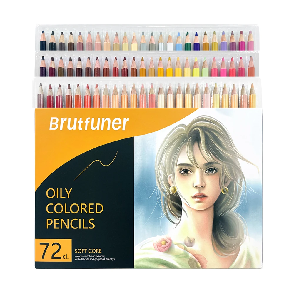 Soft Core Oil Based Sketch Drawing Pencil Set Beginner Art Supplies