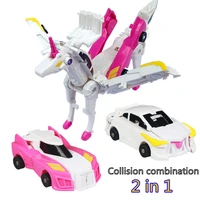 hello carbot unicorn mirinae prime unity series transformation transforming action figure robot vehicle car toy home ornaments