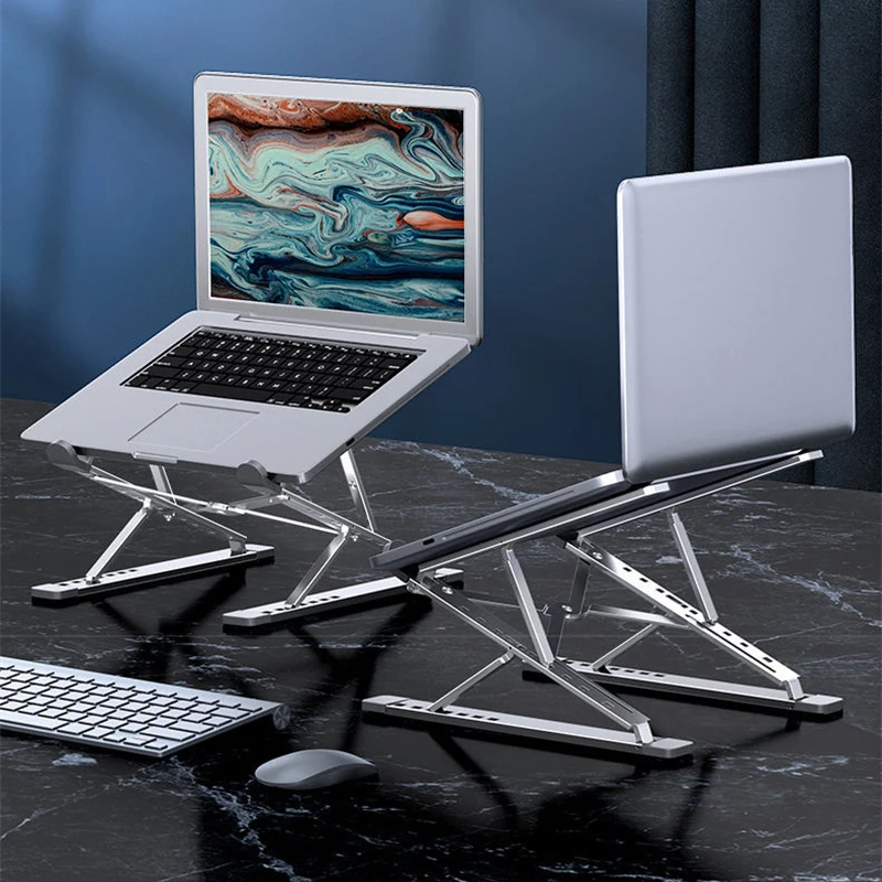 

Adjustable Laptop Stand Aluminum For Macbook Foldable Computer PC Tablet Support Notebook Stand TableLaptop Holder Cooling Pad