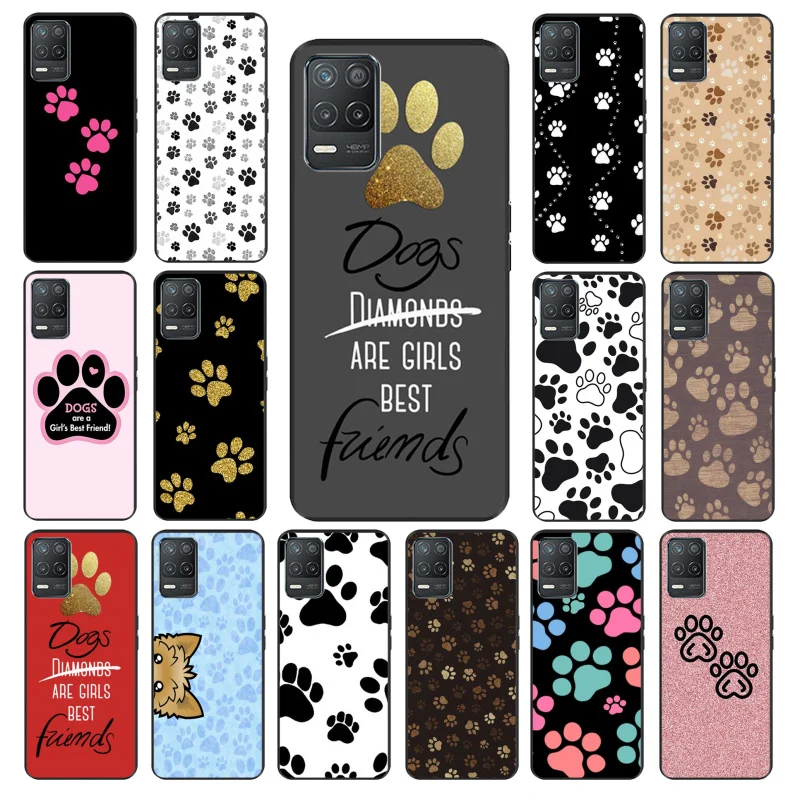 

Dog paw Phone Case for OPPO Realme 8 7 6 6i C3 C21 C21Y C11 X3 SuperZoom A94 A74 A91 A53S A54