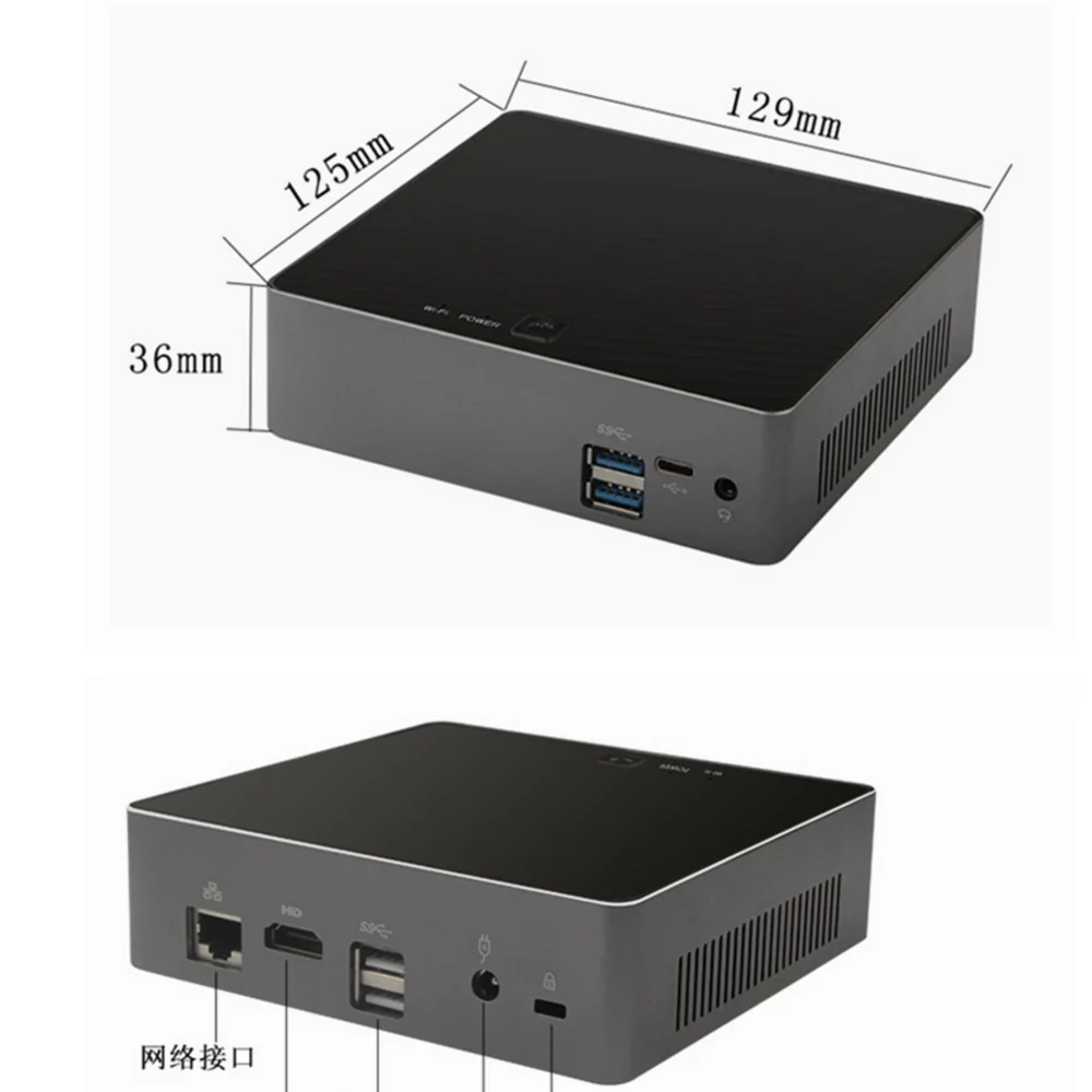 

Supper Nuc 8th mini pc Intel i7 8550U Quad Core 8 Threads CPU 16GB Ram 128GB SSD Intel UHD Graphics 620 with WIFI DDR4 Computer