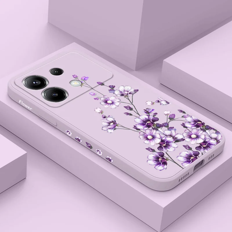 Pericallis Hybrida Phone Case For Xiaomi Poco X6 F6 M6 M5 M5S F5 X5 F4 X4 M4 F3 M3 X3 Pro 4G 5G GT Silicone Cover