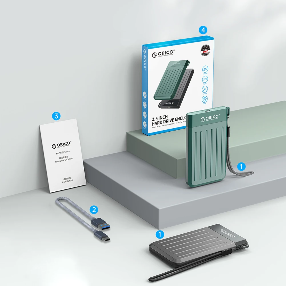 

Внешний корпус жесткого диска USB 6 Гбит/с 2,5/3,5 дюйма SATA