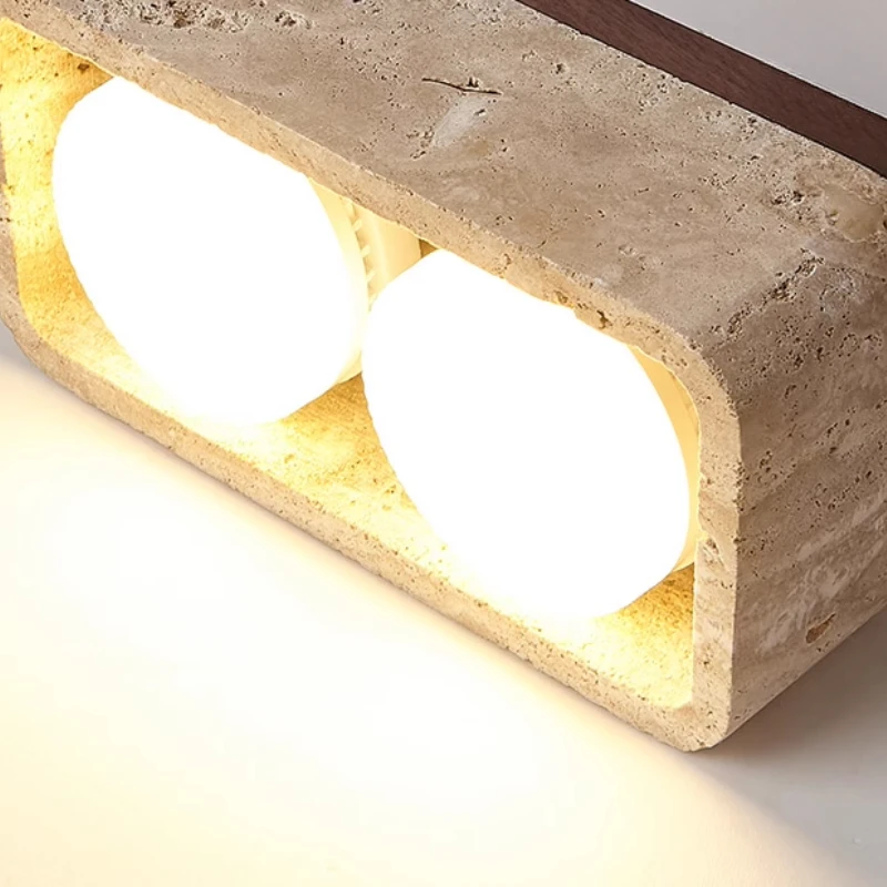 Светодиодные потолочные светильники с желтым пещерным камнем освещение для