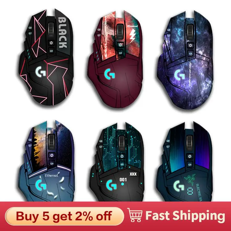 

Липкая лента для мыши для Logitech G502, нескользящий коврик для мыши, устойчивый к поту, защитная лента для игрового компьютера