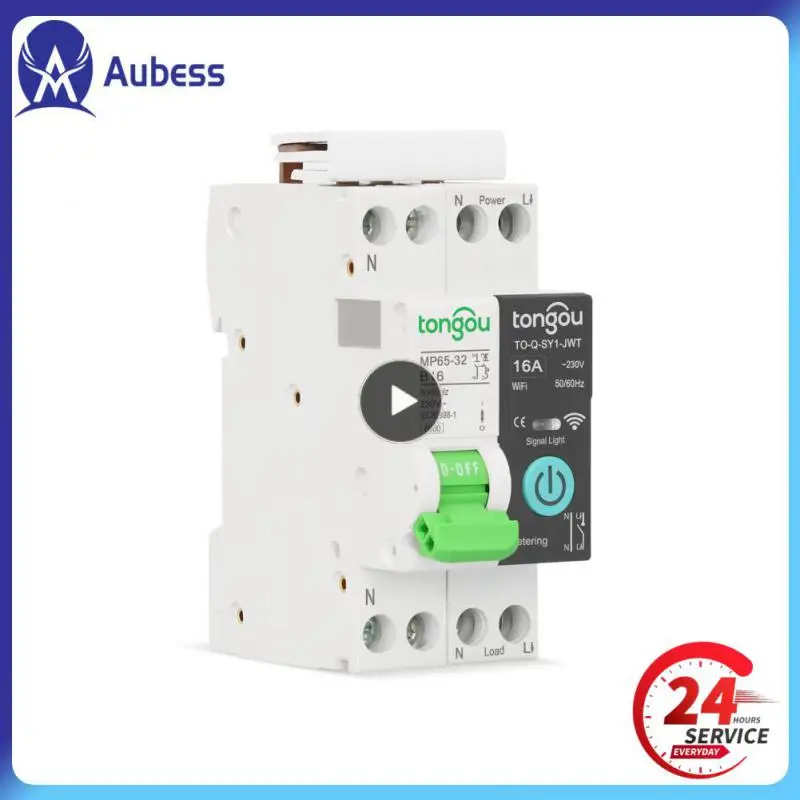 

Smartlife App Tuya Wifi Smart Circuit Breaker Smart Home Tuya Wifi 1p 32a Din Rail Wireless Remote Control Switch Wifi Switch