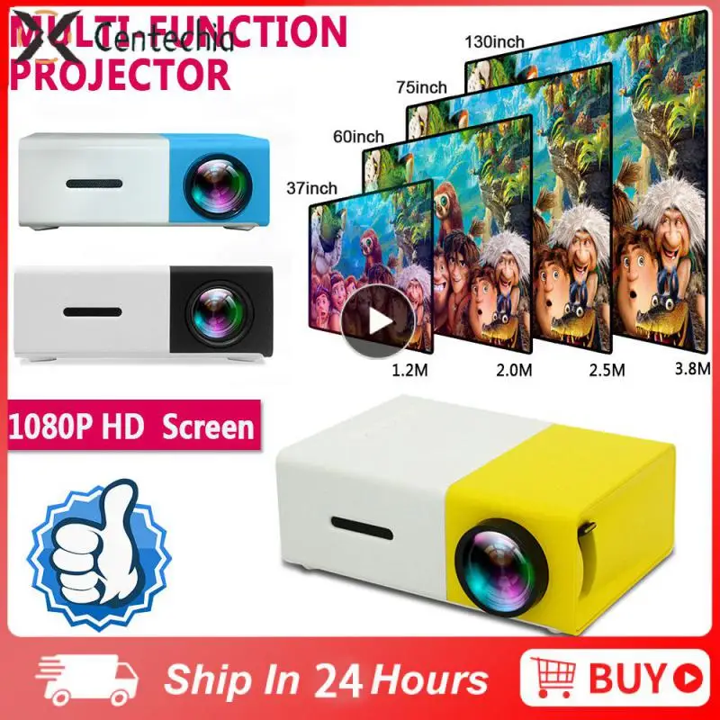 

Yg300 Home Media Player Energy Saving Mini Projector Portable Multicompatible Video Projetor Audio Device Full Hd 1080p Cute
