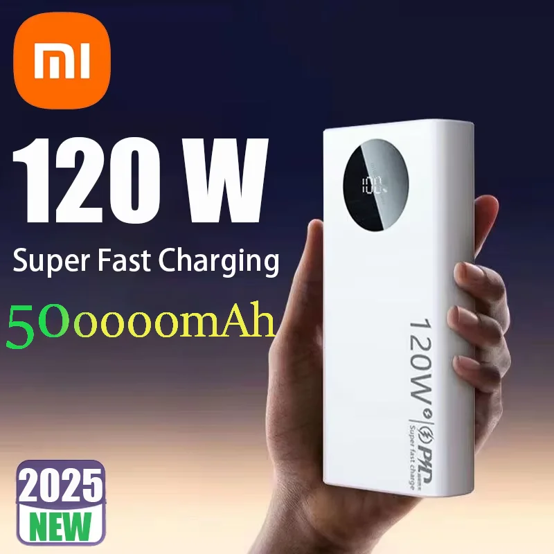 Xiaomi 120 Вт 50000 мАч Power Bank высокой емкости с быстрой зарядкой ...