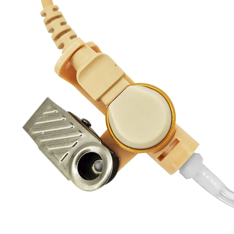 RISENKE 3.5mm Only Surveillance Headset Acoustic Tube Radio Walkie Talkie Accessories Earpiece for Two-Way Radio （2 Packs）