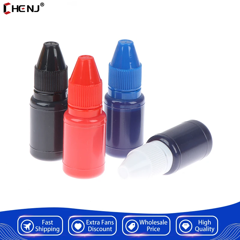 

1pc 10ml Inkpad Flash Refill Stamping Ink Inking Photosensitive Custom Clear Stamp Oil For Office School Make Seal