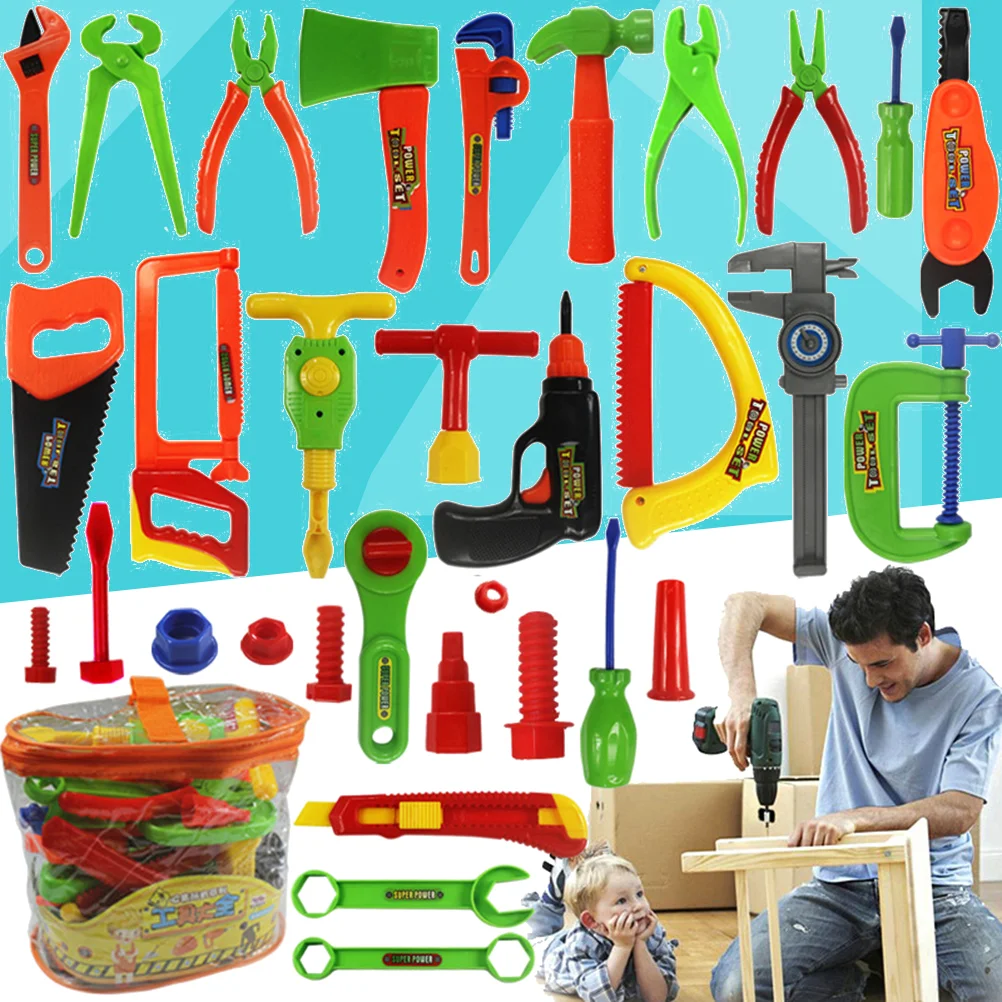 

32pcs Repair Tools Pretend Play Educational Set Playset Construction for Kids Toddler