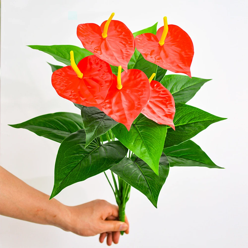Новинка цветок антуриума искусственное растение для отеля дома офиса сада