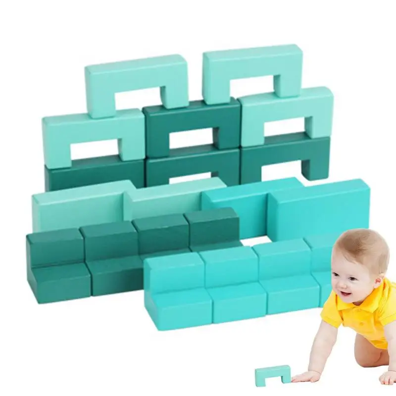 

Building Blocks Colored Wood Blocks Educational Developmental Toys Gift Montessori Learning Blocks Birthday Gift