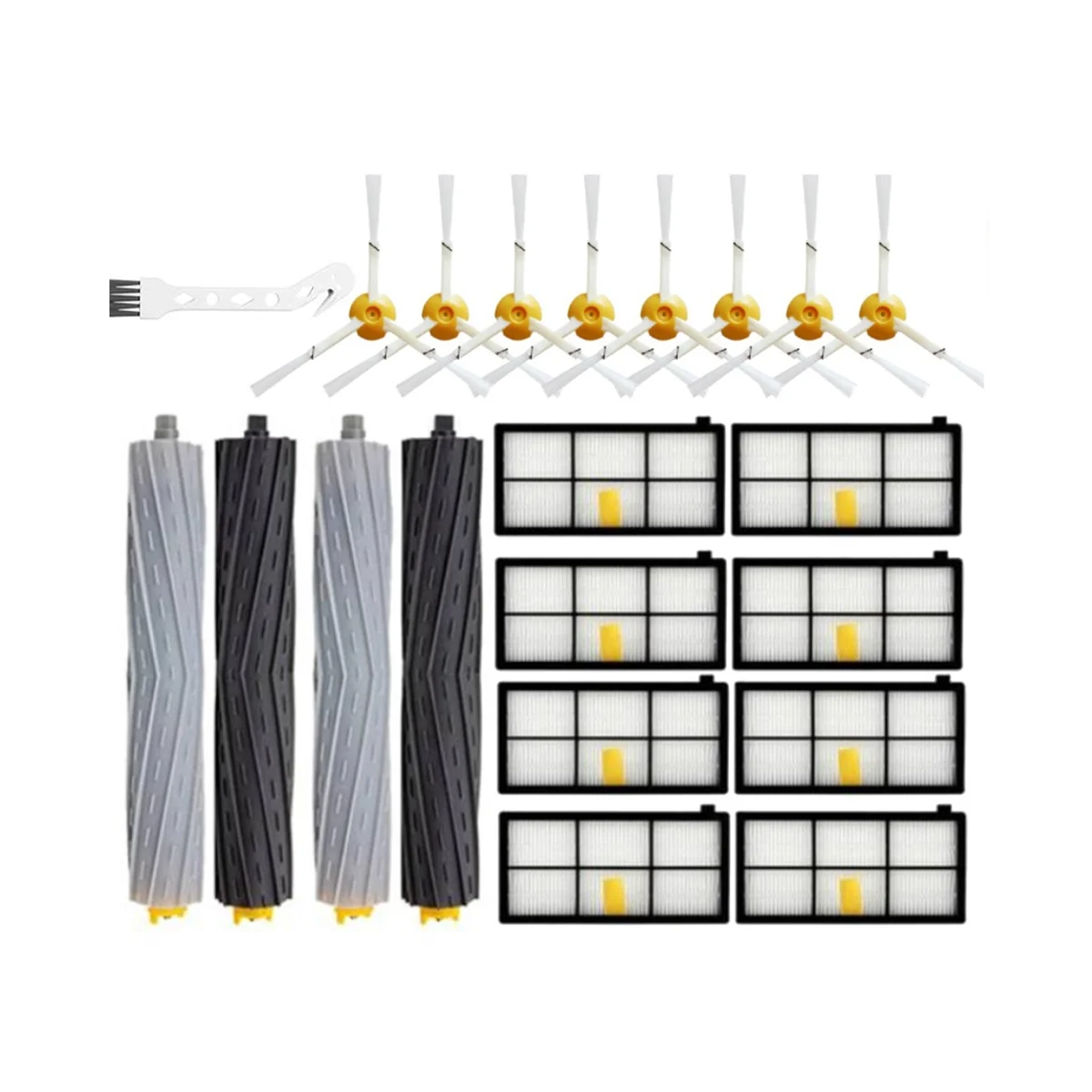 

For Parts Kit Series 870/871/880/980/990 Main Side Brush Hepa Filter Dust Bag