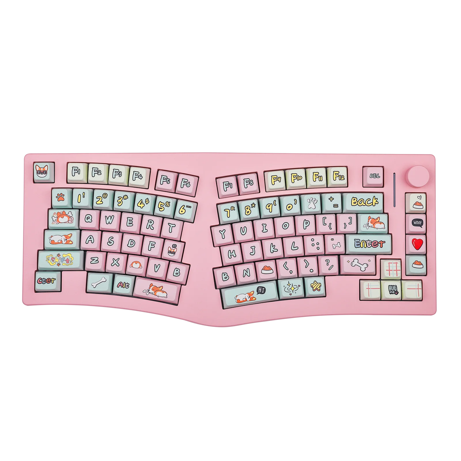 Фото Feker Alice75 QMK/VIA Alice Layout Алюминиевая прокладка с возможностью горячей замены Проводная/Bluetooth/2,4 ГГц Беспроводная механическая клавиатура для Win №5