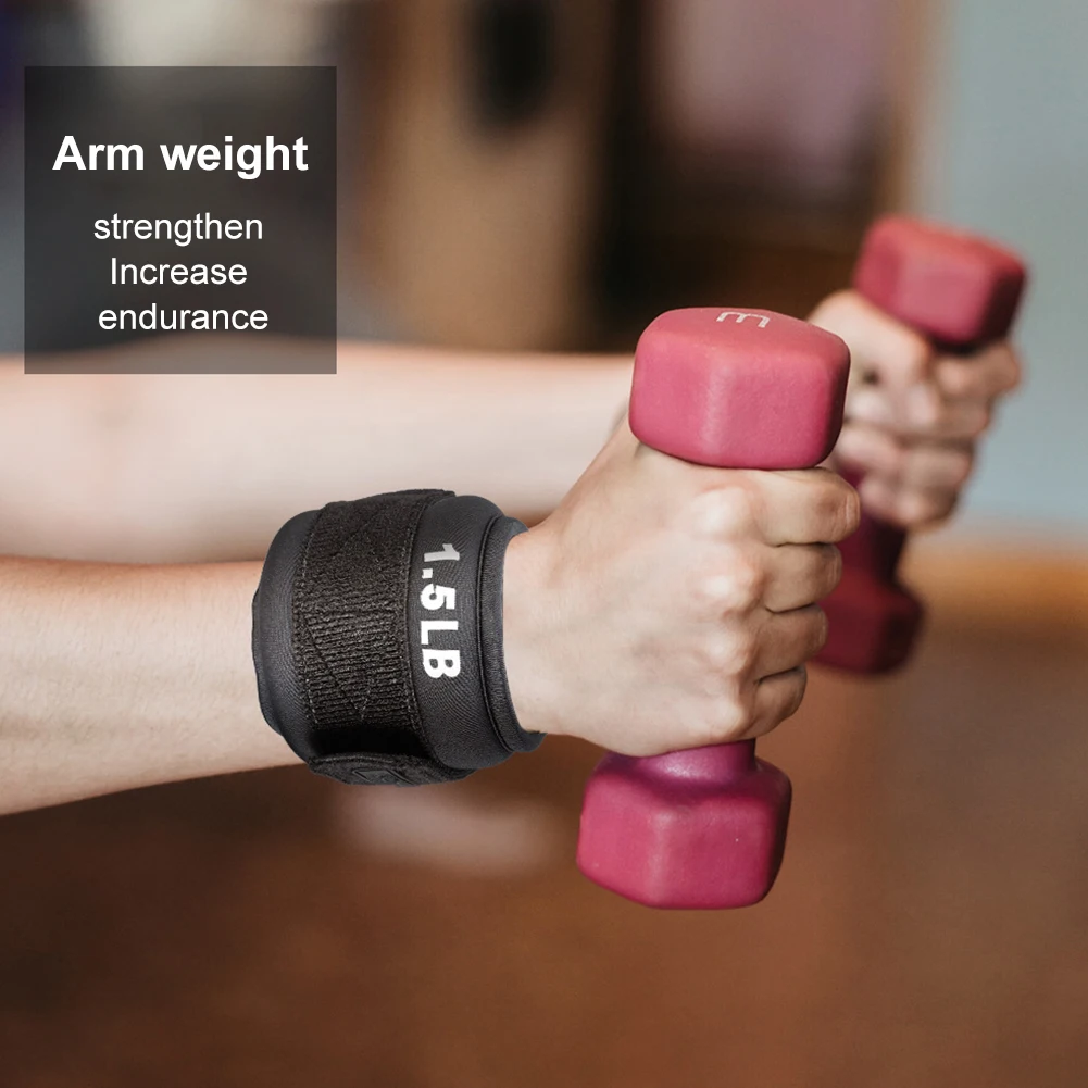 

1pair Adjustable Strap Running Ankle Weights Sports Equipment Strength Training Jogging, Core Training, Aerobic Exercise 2/3/4LB