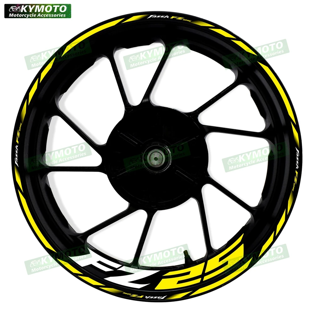 Для мотоцикла Yamaha FAZER FZ25 FZ 25 17-дюймовые наклейки на передние и задние колеса