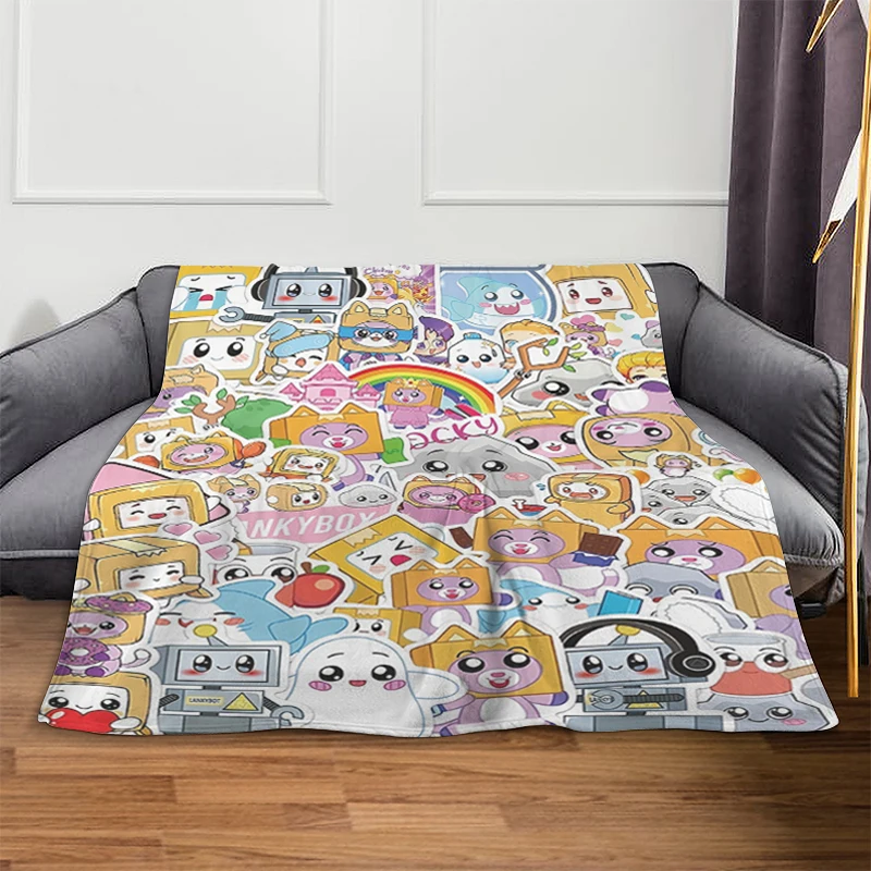 Пушистое мягкое одеяло A-Lankybox Boxy And Foxys постельное белье из микрофибры до колена