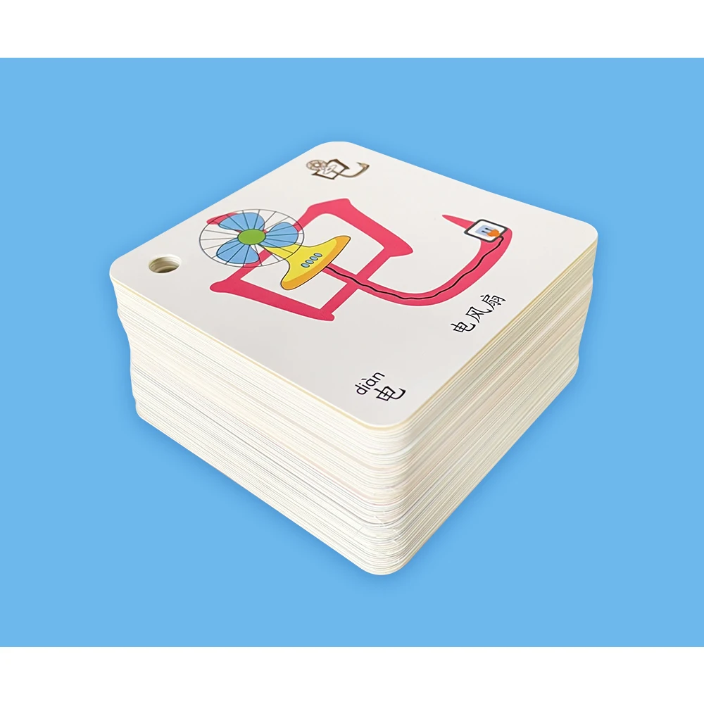 108 Cards Chinese Hieroglyphics Sight Words Learning Flashcards Mandarin Pinyin Characters Stroke Order Chinese Pre-Level images - 6
