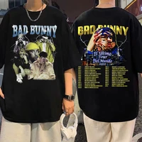 bad bunny el ultimo tour del mundo 2022 graphics print t shirt short sleeve mens teen t shirts men women fashion brand tshirt