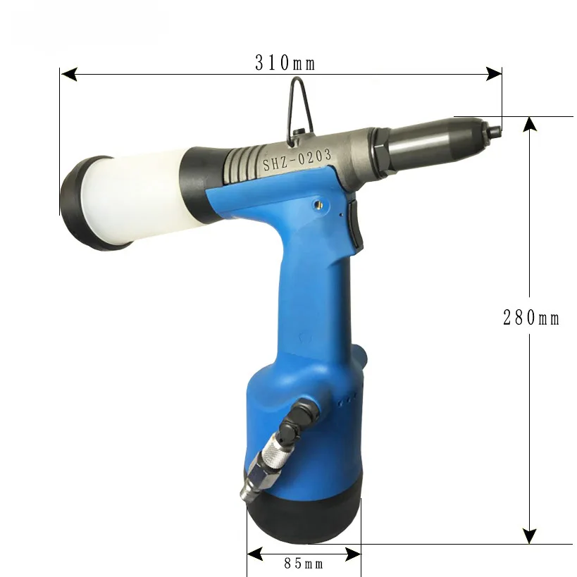 

Selfpriming pneumatic riveting gun SHZ-0203 Electric tools are durable and easy to use Handheld pneumatic riveting gun