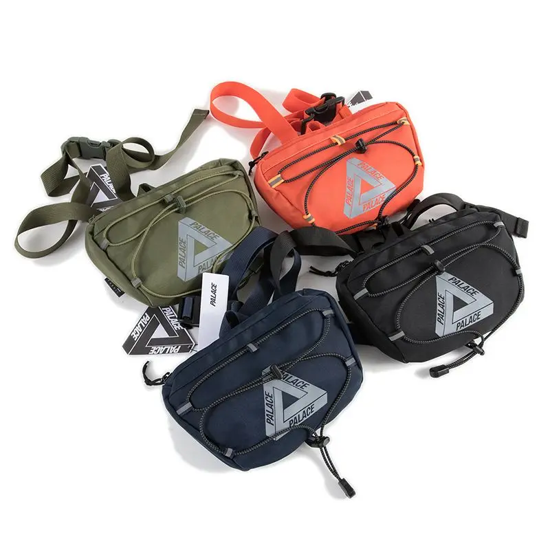 

Tide brand PALACE chest bag fashion small pocket personality street trend sports cycling bag men and women oblique backpack